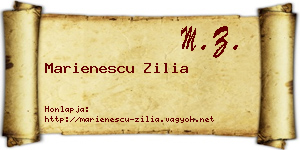 Marienescu Zilia névjegykártya